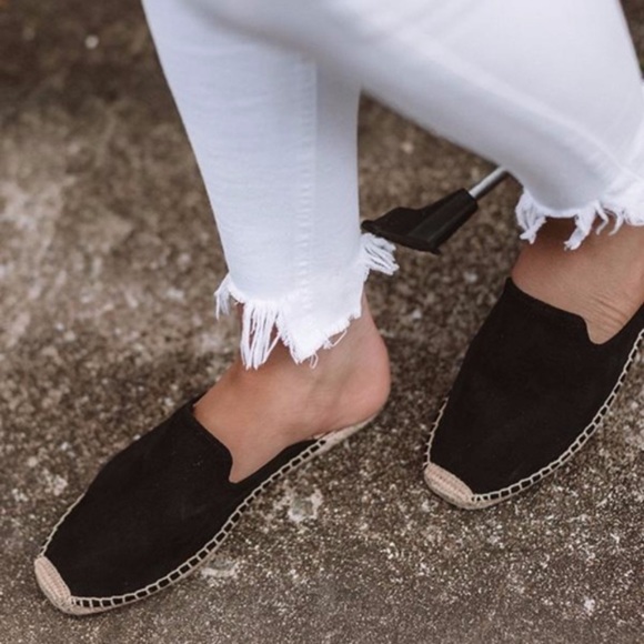 Vegan Suede Slip-on Espadrille Flats - Picture 2 of 3